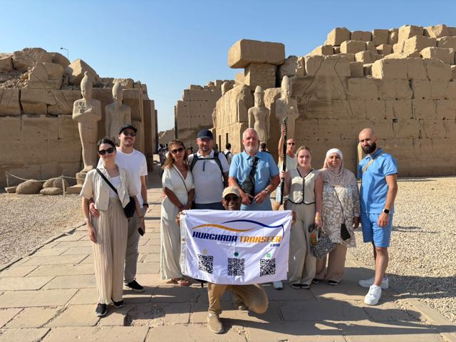 Hurghada Transfer group at Karnak Temple, Luxor